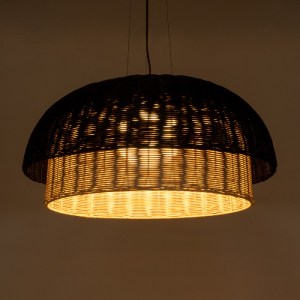 glo-02216-02216_3 GLOBOSTAR® CORSICA 02216 BOHO ΚΡΕΜΑΣΤΟ ΦΩΤΙΣΤΙΚΟ ΚΑΜΠΑΝΑ ΜΟΝΟΦΩΤΟ 1 X E27 IP20 ΜΑΥΡΟ & ΜΠΕ