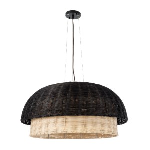 glo-02216-02216_4 GLOBOSTAR® CORSICA 02216 BOHO ΚΡΕΜΑΣΤΟ ΦΩΤΙΣΤΙΚΟ ΚΑΜΠΑΝΑ ΜΟΝΟΦΩΤΟ 1 X E27 IP20 ΜΑΥΡΟ & ΜΠΕ