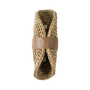 glo-02222-02222_4 GLOBOSTAR® GUAVA 02222 BOHO ΕΠΙΤΟΙΧΙΟ ΦΩΤΙΣΤΙΚΟ ΑΠΛΙΚΑ ΔΙΦΩΤΟ 2 X G9 IP20 ΜΠΕΖ ΞΥΛΟ ΜΕ ΜΠΕ