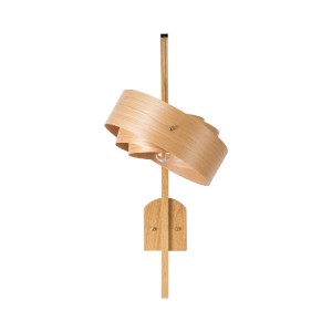 glo-02223-02223_6 GLOBOSTAR® KALAMA 02223 BOHO ΕΠΙΤΟΙΧΙΟ ΦΩΤΙΣΤΙΚΟ ΑΠΛΙΚΑ ΜΟΝΟΦΩΤΟ 1 X E27 IP20 ΜΠΕΖ ΞΥΛΟ - 
