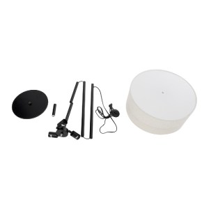 glo-02228-02228_10 GLOBOSTAR® MARIGOLD 02228 ΜΟΝΤΕΡΝΟ ΕΠΙΔΑΠΕΔΙΟ ΦΩΤΙΣΤΙΚΟ ΤΡΙΦΩΤΟ 3 X E27 IP20 ΜΑΥΡΟ ΑΛΟΥΜΙΝ