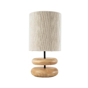 glo-02236-02236_3 GLOBOSTAR® TUVALU 02236 BOHO ΕΠΙΤΡΑΠΕΖΙΟ ΦΩΤΙΣΤΙΚΟ ΜΟΝΟΦΩΤΟ 1 X E27 IP20 ΚΑΦΕ ΞΥΛΟ ΜΕ ΜΠΕΖ