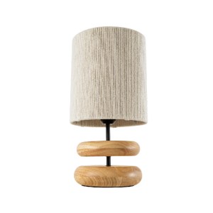 glo-02236-02236_4 GLOBOSTAR® TUVALU 02236 BOHO ΕΠΙΤΡΑΠΕΖΙΟ ΦΩΤΙΣΤΙΚΟ ΜΟΝΟΦΩΤΟ 1 X E27 IP20 ΚΑΦΕ ΞΥΛΟ ΜΕ ΜΠΕΖ