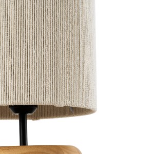 glo-02236-02236_5 GLOBOSTAR® TUVALU 02236 BOHO ΕΠΙΤΡΑΠΕΖΙΟ ΦΩΤΙΣΤΙΚΟ ΜΟΝΟΦΩΤΟ 1 X E27 IP20 ΚΑΦΕ ΞΥΛΟ ΜΕ ΜΠΕΖ