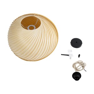 glo-02242-02242_10 GLOBOSTAR® KAILANI 02242 BOHO ΚΡΕΜΑΣΤΟ ΦΩΤΙΣΤΙΚΟ ΚΑΜΠΑΝΑ ΜΟΝΟΦΩΤΟ 1 X E27 IP20 ΜΠΕΖ ΞΥΛΟ -