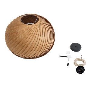 glo-02243-02243_10 GLOBOSTAR® KAILANI 02243 BOHO ΚΡΕΜΑΣΤΟ ΦΩΤΙΣΤΙΚΟ ΚΑΜΠΑΝΑ ΜΟΝΟΦΩΤΟ 1 X E27 IP20 ΚΑΦΕ ΞΥΛΟ -
