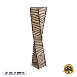 glo-02273-02273_0 GLOBOSTAR® PALMA 02273 BOHO ΕΠΙΔΑΠΕΔΙΟ ΦΩΤΙΣΤΙΚΟ ΔΙΦΩΤΟ 2 X E27 IP20 ΚΑΦΕ ΞΥΛΟ ΜΕ ΜΠΕΖ ΥΦΑ
