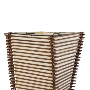 glo-02273-02273_5 GLOBOSTAR® PALMA 02273 BOHO ΕΠΙΔΑΠΕΔΙΟ ΦΩΤΙΣΤΙΚΟ ΔΙΦΩΤΟ 2 X E27 IP20 ΚΑΦΕ ΞΥΛΟ ΜΕ ΜΠΕΖ ΥΦΑ