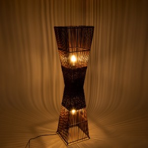 glo-02275-02275_3 GLOBOSTAR® PALMA 02275 BOHO ΕΠΙΔΑΠΕΔΙΟ ΦΩΤΙΣΤΙΚΟ ΔΙΦΩΤΟ 2 X E27 IP20 ΚΑΦΕ ΞΥΛΟ - Μ30 X Π30