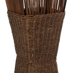 glo-02275-02275_6 GLOBOSTAR® PALMA 02275 BOHO ΕΠΙΔΑΠΕΔΙΟ ΦΩΤΙΣΤΙΚΟ ΔΙΦΩΤΟ 2 X E27 IP20 ΚΑΦΕ ΞΥΛΟ - Μ30 X Π30