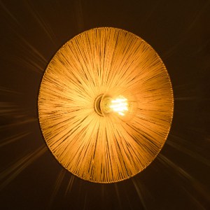 glo-02277-02277_2 GLOBOSTAR® COLOMBO 02277 BOHO ΕΠΙΤΟΙΧΙΟ ΦΩΤΙΣΤΙΚΟ ΑΠΛΙΚΑ ΜΟΝΟΦΩΤΟ 1 X E27 IP20 ΜΠΕΖ ΡΑΦΙΑ 