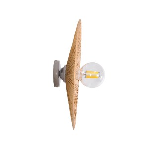 glo-02277-02277_3 GLOBOSTAR® COLOMBO 02277 BOHO ΕΠΙΤΟΙΧΙΟ ΦΩΤΙΣΤΙΚΟ ΑΠΛΙΚΑ ΜΟΝΟΦΩΤΟ 1 X E27 IP20 ΜΠΕΖ ΡΑΦΙΑ 