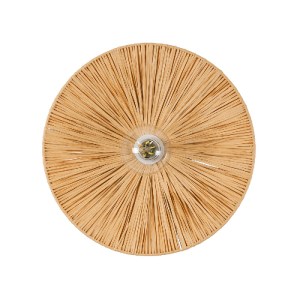 glo-02277-02277_4 GLOBOSTAR® COLOMBO 02277 BOHO ΕΠΙΤΟΙΧΙΟ ΦΩΤΙΣΤΙΚΟ ΑΠΛΙΚΑ ΜΟΝΟΦΩΤΟ 1 X E27 IP20 ΜΠΕΖ ΡΑΦΙΑ 