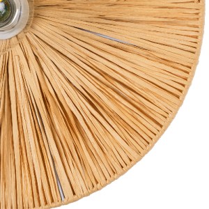 glo-02277-02277_5 GLOBOSTAR® COLOMBO 02277 BOHO ΕΠΙΤΟΙΧΙΟ ΦΩΤΙΣΤΙΚΟ ΑΠΛΙΚΑ ΜΟΝΟΦΩΤΟ 1 X E27 IP20 ΜΠΕΖ ΡΑΦΙΑ 