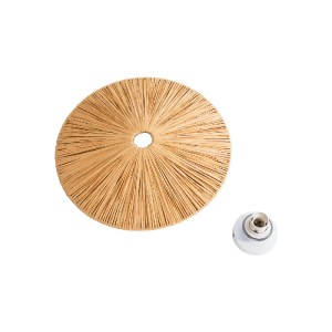 glo-02277-02277_6 GLOBOSTAR® COLOMBO 02277 BOHO ΕΠΙΤΟΙΧΙΟ ΦΩΤΙΣΤΙΚΟ ΑΠΛΙΚΑ ΜΟΝΟΦΩΤΟ 1 X E27 IP20 ΜΠΕΖ ΡΑΦΙΑ 