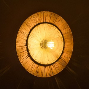 glo-02278-02278_2 GLOBOSTAR® COLOMBO 02278 BOHO ΕΠΙΤΟΙΧΙΟ ΦΩΤΙΣΤΙΚΟ ΑΠΛΙΚΑ ΜΟΝΟΦΩΤΟ 1 X E27 IP20 ΜΠΕΖ ΡΑΦΙΑ 
