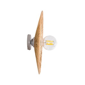 glo-02278-02278_3 GLOBOSTAR® COLOMBO 02278 BOHO ΕΠΙΤΟΙΧΙΟ ΦΩΤΙΣΤΙΚΟ ΑΠΛΙΚΑ ΜΟΝΟΦΩΤΟ 1 X E27 IP20 ΜΠΕΖ ΡΑΦΙΑ 