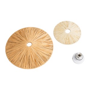 glo-02278-02278_6 GLOBOSTAR® COLOMBO 02278 BOHO ΕΠΙΤΟΙΧΙΟ ΦΩΤΙΣΤΙΚΟ ΑΠΛΙΚΑ ΜΟΝΟΦΩΤΟ 1 X E27 IP20 ΜΠΕΖ ΡΑΦΙΑ 