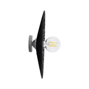 glo-02279-02279_3 GLOBOSTAR® COLOMBO 02279 BOHO ΕΠΙΤΟΙΧΙΟ ΦΩΤΙΣΤΙΚΟ ΑΠΛΙΚΑ ΜΟΝΟΦΩΤΟ 1 X E27 IP20 ΜΑΥΡΗ ΡΑΦΙΑ