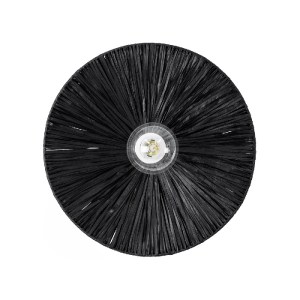 glo-02279-02279_4 GLOBOSTAR® COLOMBO 02279 BOHO ΕΠΙΤΟΙΧΙΟ ΦΩΤΙΣΤΙΚΟ ΑΠΛΙΚΑ ΜΟΝΟΦΩΤΟ 1 X E27 IP20 ΜΑΥΡΗ ΡΑΦΙΑ