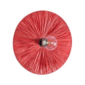 glo-02281-02281_2 GLOBOSTAR® COLOMBO 02281 BOHO ΕΠΙΤΟΙΧΙΟ ΦΩΤΙΣΤΙΚΟ ΑΠΛΙΚΑ ΜΟΝΟΦΩΤΟ 1 X E27 IP20 ΚΟΚΚΙΝΗ ΡΑΦ