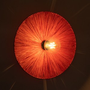 glo-02281-02281_3 GLOBOSTAR® COLOMBO 02281 BOHO ΕΠΙΤΟΙΧΙΟ ΦΩΤΙΣΤΙΚΟ ΑΠΛΙΚΑ ΜΟΝΟΦΩΤΟ 1 X E27 IP20 ΚΟΚΚΙΝΗ ΡΑΦ