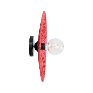 glo-02281-02281_4 GLOBOSTAR® COLOMBO 02281 BOHO ΕΠΙΤΟΙΧΙΟ ΦΩΤΙΣΤΙΚΟ ΑΠΛΙΚΑ ΜΟΝΟΦΩΤΟ 1 X E27 IP20 ΚΟΚΚΙΝΗ ΡΑΦ