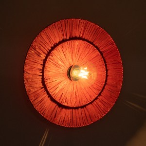 glo-02282-02282_3 GLOBOSTAR® COLOMBO 02282 BOHO ΕΠΙΤΟΙΧΙΟ ΦΩΤΙΣΤΙΚΟ ΑΠΛΙΚΑ ΜΟΝΟΦΩΤΟ 1 X E27 IP20 ΚΟΚΚΙΝΗ ΡΑΦ