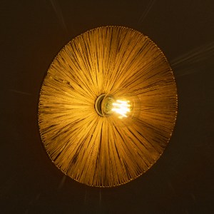 glo-02283-02283_2 GLOBOSTAR® COLOMBO 02283 BOHO ΕΠΙΤΟΙΧΙΟ ΦΩΤΙΣΤΙΚΟ ΑΠΛΙΚΑ ΜΟΝΟΦΩΤΟ 1 X E27 IP20 ΜΠΕΖ ΡΑΦΙΑ 