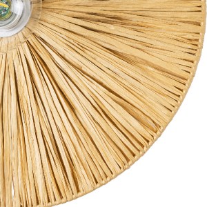 glo-02283-02283_5 GLOBOSTAR® COLOMBO 02283 BOHO ΕΠΙΤΟΙΧΙΟ ΦΩΤΙΣΤΙΚΟ ΑΠΛΙΚΑ ΜΟΝΟΦΩΤΟ 1 X E27 IP20 ΜΠΕΖ ΡΑΦΙΑ 