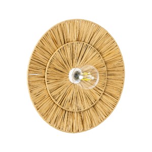 glo-02284-02284_0 GLOBOSTAR® COLOMBO 02284 BOHO ΕΠΙΤΟΙΧΙΟ ΦΩΤΙΣΤΙΚΟ ΑΠΛΙΚΑ ΜΟΝΟΦΩΤΟ 1 X E27 IP20 ΜΠΕΖ ΡΑΦΙΑ 