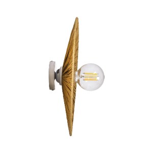 glo-02284-02284_3 GLOBOSTAR® COLOMBO 02284 BOHO ΕΠΙΤΟΙΧΙΟ ΦΩΤΙΣΤΙΚΟ ΑΠΛΙΚΑ ΜΟΝΟΦΩΤΟ 1 X E27 IP20 ΜΠΕΖ ΡΑΦΙΑ 