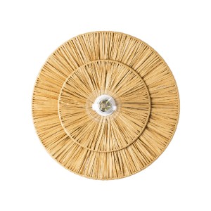 glo-02284-02284_4 GLOBOSTAR® COLOMBO 02284 BOHO ΕΠΙΤΟΙΧΙΟ ΦΩΤΙΣΤΙΚΟ ΑΠΛΙΚΑ ΜΟΝΟΦΩΤΟ 1 X E27 IP20 ΜΠΕΖ ΡΑΦΙΑ 