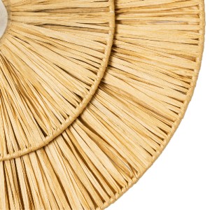 glo-02284-02284_5 GLOBOSTAR® COLOMBO 02284 BOHO ΕΠΙΤΟΙΧΙΟ ΦΩΤΙΣΤΙΚΟ ΑΠΛΙΚΑ ΜΟΝΟΦΩΤΟ 1 X E27 IP20 ΜΠΕΖ ΡΑΦΙΑ 