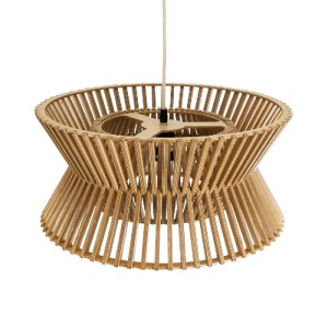 glo-02287-02287_7 GLOBOSTAR® BIMINI 02287 BOHO ΚΡΕΜΑΣΤΟ ΦΩΤΙΣΤΙΚΟ ΠΛΕΓΜΑ ΜΟΝΟΦΩΤΟ 1 X E27 IP20 ΚΑΦΕ ΞΥΛΟ - Μ