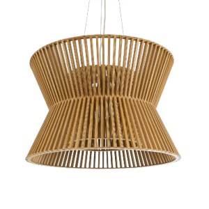 glo-02288-02288_2 GLOBOSTAR® BIMINI 02288 BOHO ΚΡΕΜΑΣΤΟ ΦΩΤΙΣΤΙΚΟ ΠΛΕΓΜΑ ΜΟΝΟΦΩΤΟ 1 X E27 IP20 ΚΑΦΕ ΞΥΛΟ - Μ