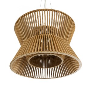 glo-02288-02288_6 GLOBOSTAR® BIMINI 02288 BOHO ΚΡΕΜΑΣΤΟ ΦΩΤΙΣΤΙΚΟ ΠΛΕΓΜΑ ΜΟΝΟΦΩΤΟ 1 X E27 IP20 ΚΑΦΕ ΞΥΛΟ - Μ