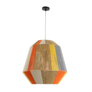 glo-02289-02289_4 GLOBOSTAR® SALERNO 02289 BOHO ΚΡΕΜΑΣΤΟ ΦΩΤΙΣΤΙΚΟ ΠΛΕΓΜΑ ΜΟΝΟΦΩΤΟ 1 X E27 IP20 ΠΟΛΥΧΡΩΜΟ ΣΧ