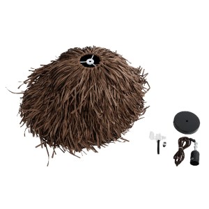glo-02293-02293_10 GLOBOSTAR® GUADELOUPE 02293 BOHO ΚΡΕΜΑΣΤΟ ΦΩΤΙΣΤΙΚΟ ΠΛΕΓΜΑ ΜΟΝΟΦΩΤΟ 1 X E27 IP20 ΚΑΦΕ ΡΑΦΙ