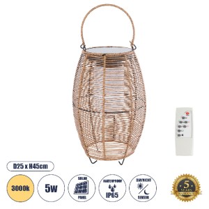glo-02305-02305_00 GLOBOSTAR® HESPELER 02305 BOHO ΑΥΤΟΝΟΜΟ ΗΛΙΑΚΟ ΚΡΕΜΑΣΤΟ/ΕΠΙΤΡΑΠΕΖΙΟ ΦΩΤΙΣΤΙΚΟ ΦΑΝΑΡΑΚΙ LED