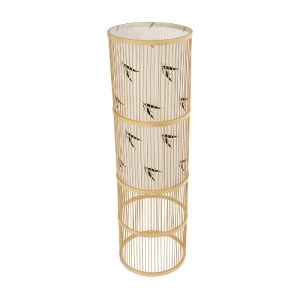 glo-02307-02307_5 GLOBOSTAR® FALKLAND 02307 BOHO ΕΠΙΔΑΠΕΔΙΟ ΦΩΤΙΣΤΙΚΟ ΜΟΝΟΦΩΤΟ 1 X E27 IP20 ΜΠΕΖ ΞΥΛΟ ΜΕ ΛΕΥ