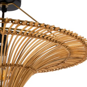 glo-02308-02308_5 GLOBOSTAR® PALERMO 02308 BOHO ΦΩΤΙΣΤΙΚΟ ΟΡΟΦΗΣ ΠΛΕΓΜΑ ΜΟΝΟΦΩΤΟ 1 X E27 IP20 ΚΑΦΕ ΞΥΛΟ - Μ6
