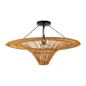 glo-02308-d7f3df_02308_0 GLOBOSTAR® PALERMO 02308 BOHO ΦΩΤΙΣΤΙΚΟ ΟΡΟΦΗΣ ΠΛΕΓΜΑ ΜΟΝΟΦΩΤΟ 1 X E27 IP20 ΚΑΦΕ ΞΥΛΟ - Μ6