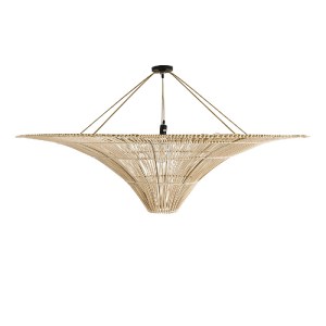 glo-02309-02309_4 GLOBOSTAR® PALERMO 02309 BOHO ΦΩΤΙΣΤΙΚΟ ΟΡΟΦΗΣ ΠΛΕΓΜΑ ΜΟΝΟΦΩΤΟ 1 X E27 IP20 ΜΠΕΖ ΞΥΛΟ - Μ1