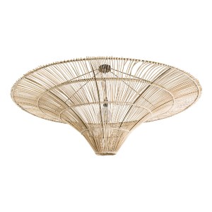 glo-02309-02309_5 GLOBOSTAR® PALERMO 02309 BOHO ΦΩΤΙΣΤΙΚΟ ΟΡΟΦΗΣ ΠΛΕΓΜΑ ΜΟΝΟΦΩΤΟ 1 X E27 IP20 ΜΠΕΖ ΞΥΛΟ - Μ1