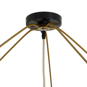 glo-02309-02309_8 GLOBOSTAR® PALERMO 02309 BOHO ΦΩΤΙΣΤΙΚΟ ΟΡΟΦΗΣ ΠΛΕΓΜΑ ΜΟΝΟΦΩΤΟ 1 X E27 IP20 ΜΠΕΖ ΞΥΛΟ - Μ1