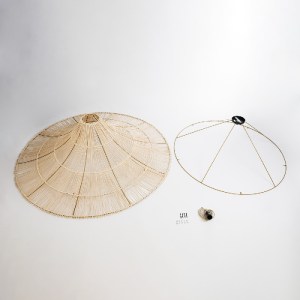 glo-02309-02309_9 GLOBOSTAR® PALERMO 02309 BOHO ΦΩΤΙΣΤΙΚΟ ΟΡΟΦΗΣ ΠΛΕΓΜΑ ΜΟΝΟΦΩΤΟ 1 X E27 IP20 ΜΠΕΖ ΞΥΛΟ - Μ1