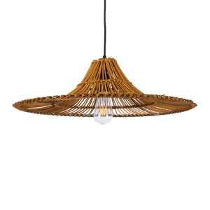 glo-02310-02310_0 GLOBOSTAR® PALERMO 02310 BOHO ΚΡΕΜΑΣΤΟ ΦΩΤΙΣΤΙΚΟ ΠΛΕΓΜΑ ΜΟΝΟΦΩΤΟ 1 X E27 IP20 ΚΑΦΕ ΞΥΛΟ - 
