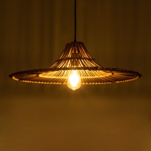 glo-02310-02310_2 GLOBOSTAR® PALERMO 02310 BOHO ΚΡΕΜΑΣΤΟ ΦΩΤΙΣΤΙΚΟ ΠΛΕΓΜΑ ΜΟΝΟΦΩΤΟ 1 X E27 IP20 ΚΑΦΕ ΞΥΛΟ - 