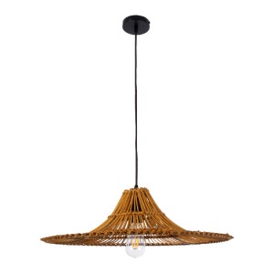 glo-02310-02310_3 GLOBOSTAR® PALERMO 02310 BOHO ΚΡΕΜΑΣΤΟ ΦΩΤΙΣΤΙΚΟ ΠΛΕΓΜΑ ΜΟΝΟΦΩΤΟ 1 X E27 IP20 ΚΑΦΕ ΞΥΛΟ - 